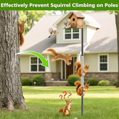 UNIFAMILY Iguana Tree Wraps 96x16IN, PET Squirrel Baffle for Tree Trunk Protector Guard for Reptiles Climbing, Cat Anti Climb Trees Guard, Squirrel Duards for Trees with Double-Sided Adhesive