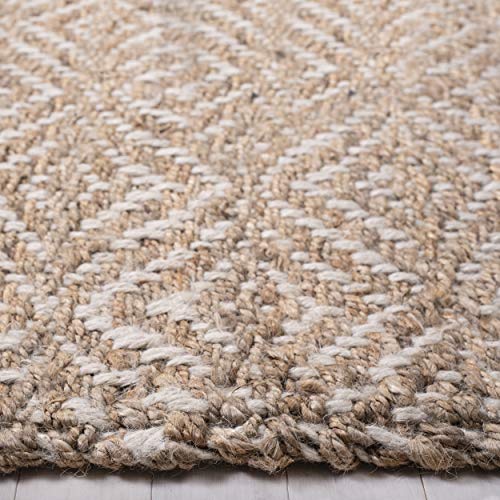 SAFAVIEH Natural Fiber Collection Accent Rug - 3' x 5', Natural & Ivory, Handmade Boho Farmhouse Woven Jute, Ideal for High Traffic Areas in Entryway, Living Room, Bedroom (NF185A) - size: 3' x 5' (Rectangular)