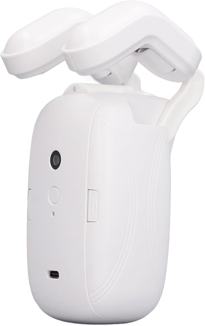 Focket Automatic Curtain Opener, Smart Curtain Motor with WiFi Remote Control Voice Timer Light Sensor for Roman Rod Tracks 13 38mm Quiet Operation 25dB 4000mAh Battery