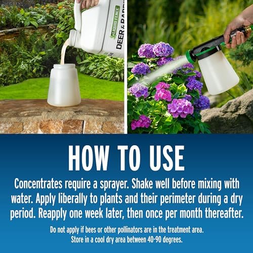 Liquid Fence Deer and Rabbit Repellent Concentrate, 1 Gallon