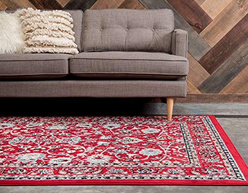 Unique Loom Sialk Hill Collection Area Rug - Washington (2' 2" x 3' 1" Rectangle, Red/ Black) - color: Red / Black, size: 2'2" x 3'1" (Rectangular)