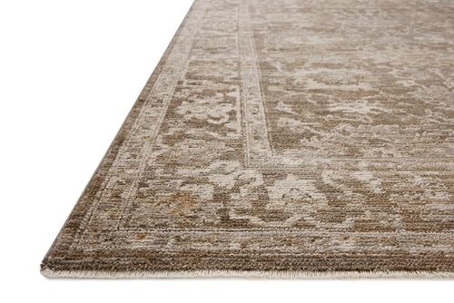 Loloi Magnolia Home by Joanna Gaines Pace Collection PAC-01 Bark/Natural 2'-6" x 10'-0" Runner Rug - color: Bark / Natural, size: 2'3" x 10' (Rectangular)