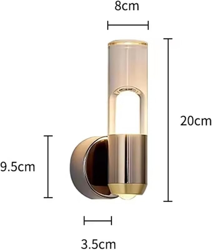 Modern Minimalist LED Wall Lamps, Transparent Ambient Lighting in Bedrooms, Background Decorative Fixtures,Modern