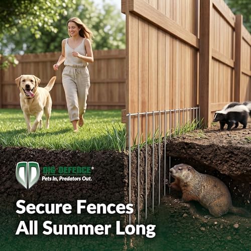 Dig Defence Original Animal Barrier Fence - 32”(L) x 10”(H), 24 Pack
