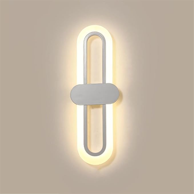ANALYST Bedroom Bedside Modern Minimalist Living Room Background Wall Led Three-Color Light-Changing Wall Lamp Simple Aisle Balcony Lamp,Wall Decorations