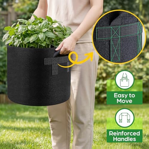 Songrey 10-Pack 30 Gallon Grow Bags