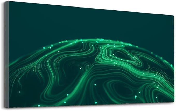 Wibinuki Wall Art Wall Decor Wall Paintings Abstract Technology for Living Room Bedroom Bathroom Home Decor Can Be Hung Directly 20"x 40"