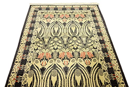 Unique Loom Edinburgh Collection Area Rug - Canmore (3' 3" x 5' 3" Rectangle, Black/ Cream) - color: Black/Cream, size: 3'3" x 5'3" (Rectangular)