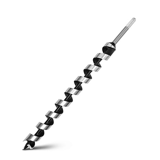 1-3/8 x 18 inch Auger Drill Bit for Wood,35mm x 460mm Hex Shank Ship Auger Bit for Soft Hard Wood, Plastic, Composite Materials and DIY Projects 1-3/8" (35mm)