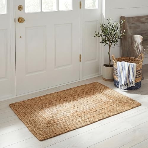 SAFAVIEH Cape Cod Collection Area Rug - 2'3" x 4', Natural Brown, Handmade Braided Flat Weave Jute (CAP252A) - size: 2'3" x 4' (Rectangular)