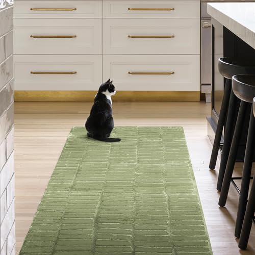 nuLOOM Kailani Green, 6'7" x 9', Geometric, Soft and Cozy, High Traffic, Stain Resistant, Easy Clean, Durable Washable Area Rug for Bedroom, Living Room, Dining Space, Den, Foyer, Entryway - color: Green, size: 6'7" x 9' (Rectangular)