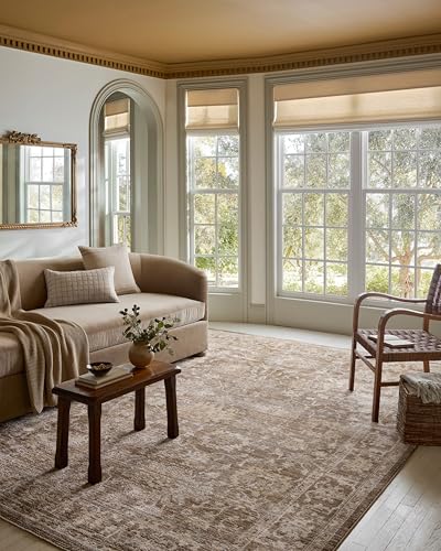 Loloi Magnolia Home by Joanna Gaines Pace Collection PAC-01 Bark/Natural 2'-7" x 7'-6" Runner Rug - color: Bark / Natural, size: 2'7" x 7'6" (Rectangular)