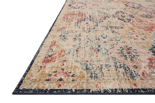 Loloi Jocelyn Collection JOC-07 Khaki/Multi 2'-3" x 7'-6" .38" Thick Runner Rug - color: Khaki / Multi, size: 2'3" x 7'6" (Rectangular)