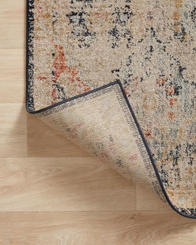 Loloi Jocelyn Collection JOC-07 Khaki/Multi 2'-3" x 7'-6" .38" Thick Runner Rug - color: Khaki / Multi, size: 2'3" x 7'6" (Rectangular)
