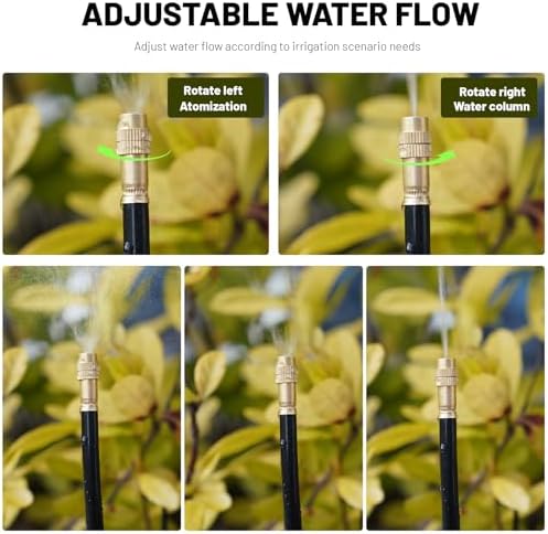 Thiswing 360° Adjustable Drip Irrigation System with 16 Nozzles