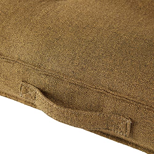 Square Tufted Floor Pillow with Removable Cover, Moss, Medium (32") - color: Moss, size: Medium (32")