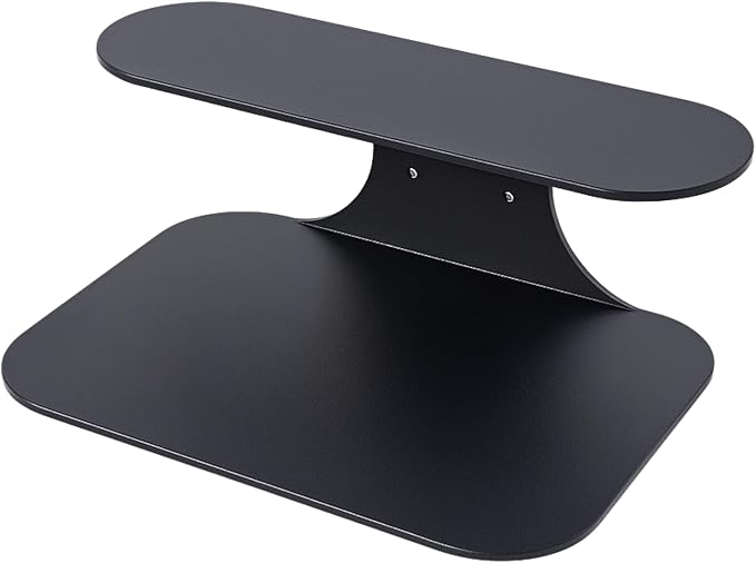 Black Metal Floating Nightstand – Wall Mounted Bedside Shelf for Bedroom, Minimalist Modern Floating Shelf, Powder-Coated Steel Wall Rack (Set of 2 Medium - 15.4")