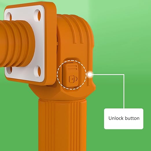 350A Battery Energy Storage Connector, 120mm² High Current Connectors IP67 Waterproof Copper Brand Thread Wiring Power Adapter Quick Plug Terminal Right Angle Plug and Socket (1500V Black+Orange)