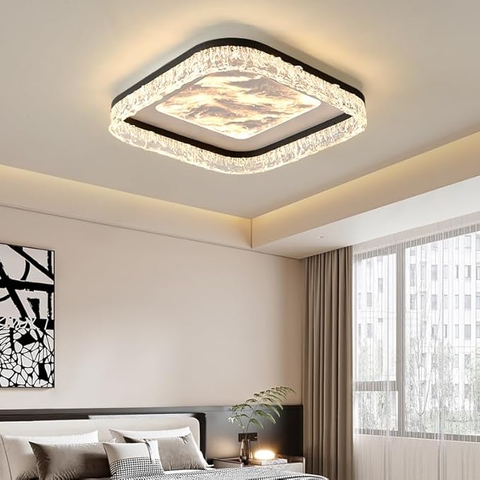 Pendant Lights, Nordic Decoration Home Bedroom Decor Smart led Lamps Ceiling Lights for Living Room Indoor Lighting lamparas(E Style,Warm White)