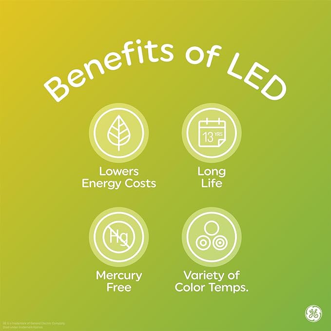 GE LED+ Motion Sensor LED Light Bulbs, 14W, PAR38 Outdoor Security Floodlights, Warm White, CAC (2 Pack)