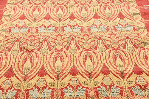 Unique Loom Edinburgh Collection Area Rug - Canmore (5' 1" x 8' Rectangle, Red/ Navy Blue) - color: Red/Navy Blue, size: 5'1" x 8' (Rectangular)