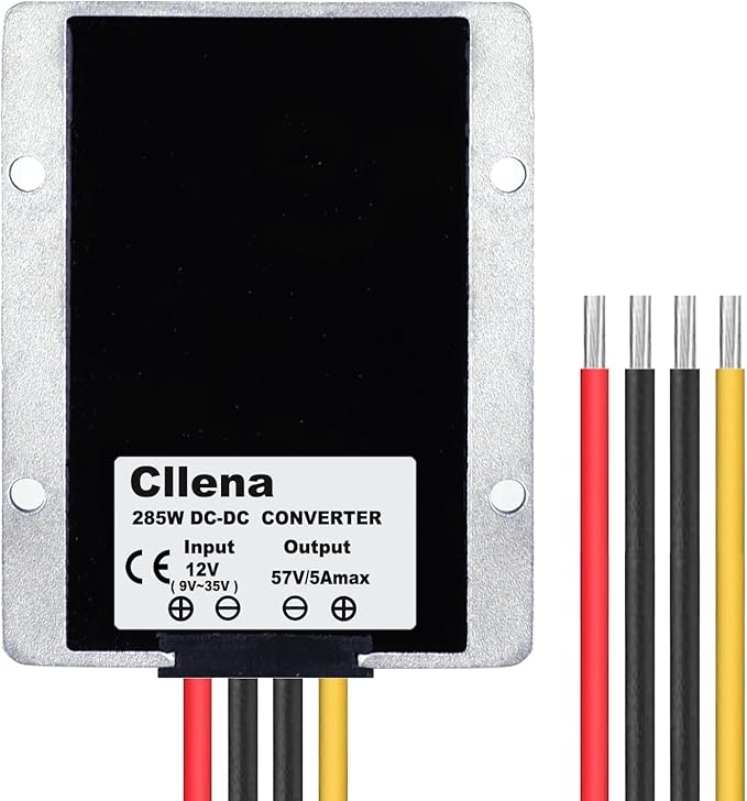 Cllena DC12V(9V-35V) Step Up to 57V 5A 285W Booster Converter Power Supply Voltage Transformer for Starlink GEN 3 Router
