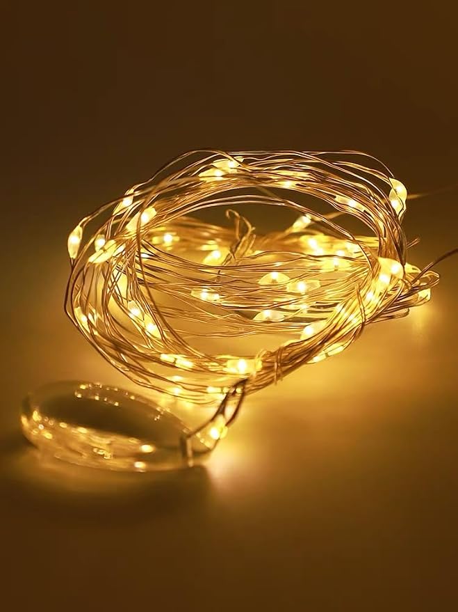 200 LED Warm White Curtain Light for Party/Wedding/Festival/Christmas,Window Blinking String Light for Bedroom/Living Room,USB Plug with 8 Modes(Battery not Included)