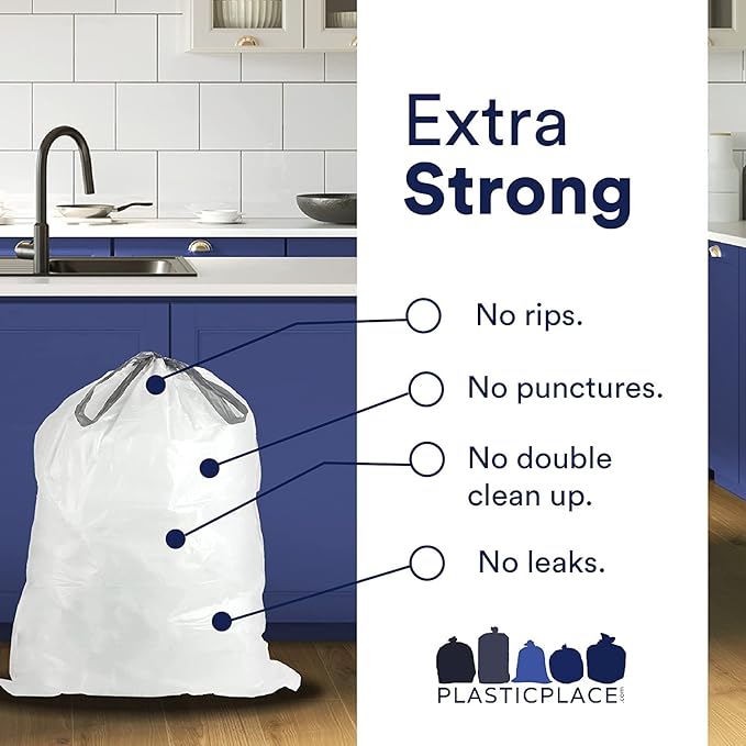 Plasticplace Custom Fit Trash Bags, Compatible