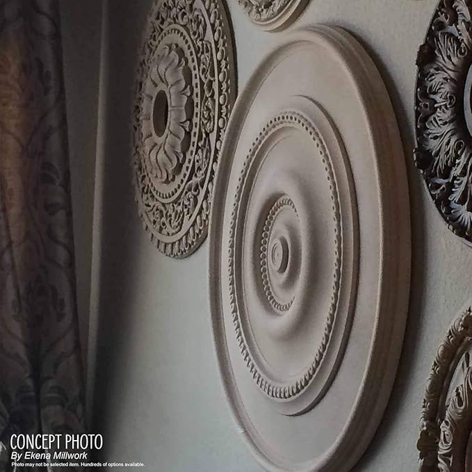 Ekena Millwork CM15BEPGS 15-3/4" x 3-7/8" x 3/4" Berkshire Ceiling Medallion, Pharaoh's Gold