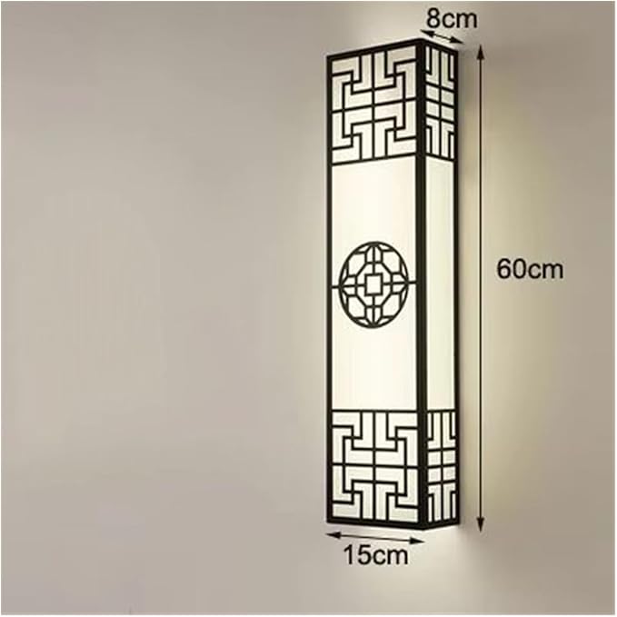 Chinese Style Bedroom Wall Lamp Strip Shaped Zen Background Wall Bedside Lamp Living Room,Bathroom
