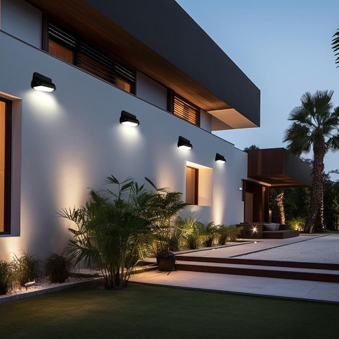 Modern Wall Sconce Outdoor Porch Light Waterproof Patio Lamp LED Wall Light Fixture Aluminum 13W 3000K Front Door Lamp for Indoor & Outdoor use Garden Yard
