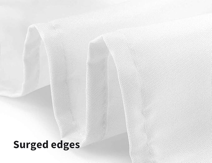 Surmente White Square Tablecloth-52x52 Inch Table Cloth for Small Square Tables,Washable Polyester Table Cover for Weddings, Banquets, or Restaurants