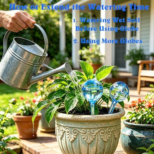 Large 12pcs Plant Watering Globes, Plant Watering Bulb Indoor Potted Plant