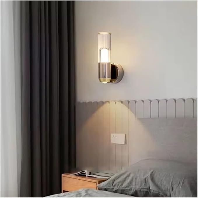 Modern Minimalist LED Wall Lamps, Transparent Ambient Lighting in Bedrooms, Background Decorative Fixtures,Modern
