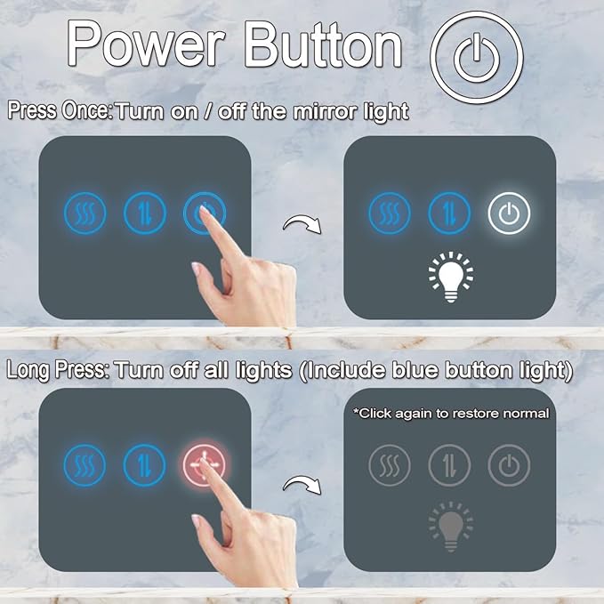 32 Inch Backlit LED Round Mirror with Lights 3 Color Adjustable Brightness AntiFog Frameless 32" Round Circle Lighted Vanity Mirror for Bathroom Wall Circle Rounds Light up Smart Mirrors