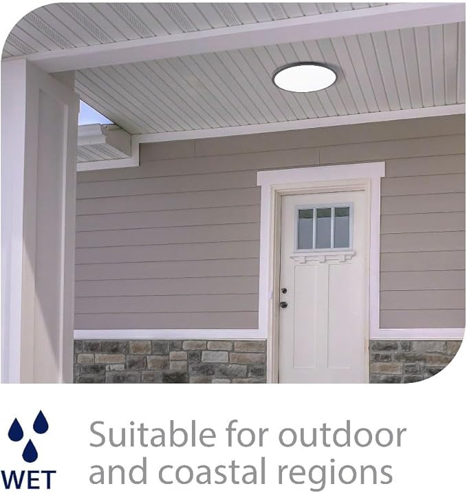 WAC Lighting, Round 15in LED Energy Star Flush Mount 3000K in White