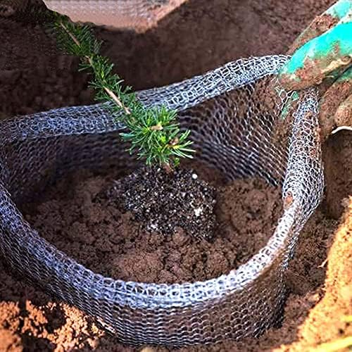 Keebgyy Metal Mesh Bag, Gophers Resistant Stainless Steel Mesh, Stainless Steel Wire Mesh Vole Mesh Metal Mesh Bag, Flowers Rodent Proof Wire Baskets for Plants, Planter for Garden Lawn(#6)