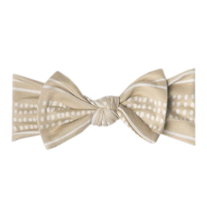 Copper Pearl Baby Bows: Stylish Headbands for Baby Girls, Premium Soft and Stretchy Baby Headbands, Perfect for Newborns, Trendy Designs - Clay