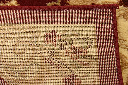 Unique Loom Versailles Collection Area Rug - Henry (2' x 3' 1" Rectangle Red/Brown) - color: Red/Brown, size: 2'2" x 3'1" (Rectangular)