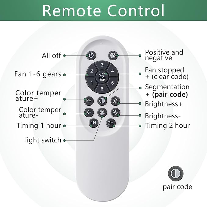 Modern Ceiling Fan with Light and Remote, Low Profile Ceiling Fans with Lights, 32 Inch Black Flush Mount Ceiling Fan with 3 Light Color 6 Speeds, Fandelier Ceiling Fans for Kitchen Bedroom