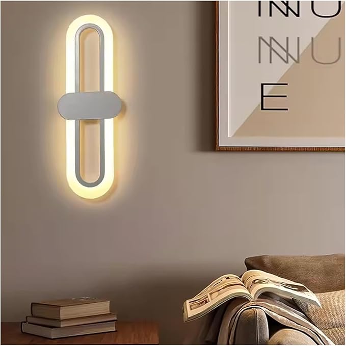 Modern Minimalist Living Room Background Wall Led Three-Color Light-Changing Wall Lamp Simple Aisle Balcony Lamp,Wall Lamp