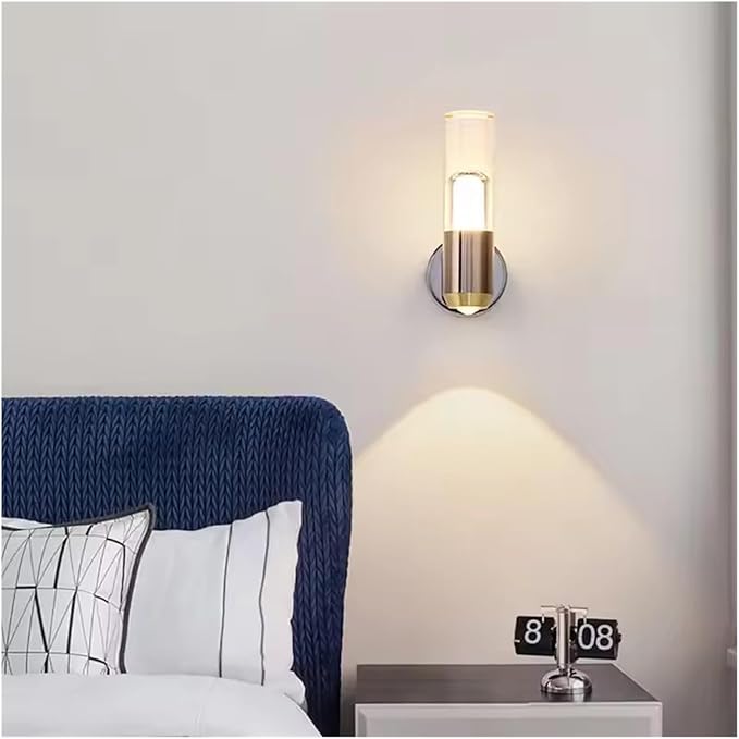 Modern Minimalist LED Wall Lamps, Transparent Ambient Lighting in Bedrooms, Background Decorative Fixtures,Modern