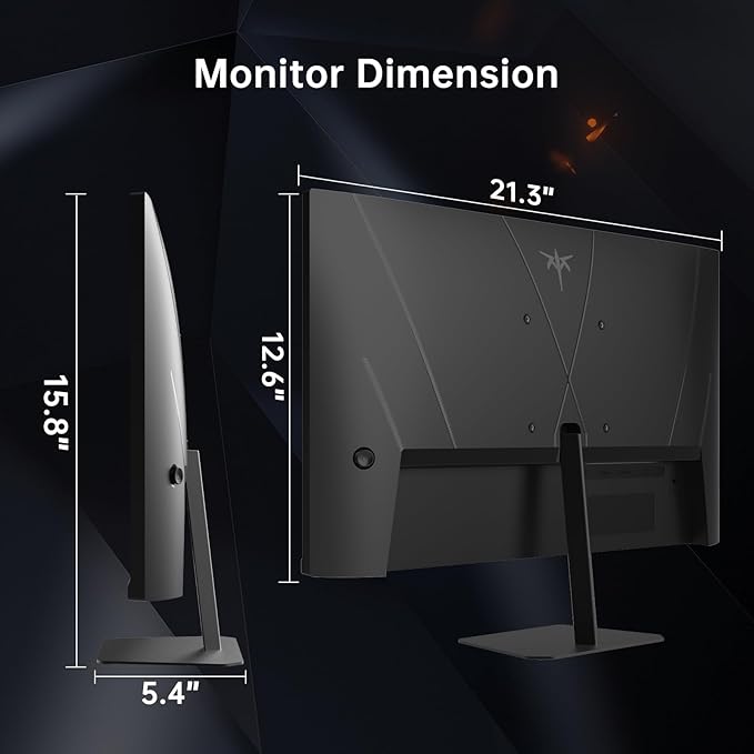 KTC 24 inch 190Hz/180Hz Gaming Monitor,HDR 400 Fast IPS Screen,FHD 1080P Monitor, 133% sRGB,AdaptiveSync,1ms Response Time,HDMI *2&DP*1,Tilt Adjustable, Eye Care