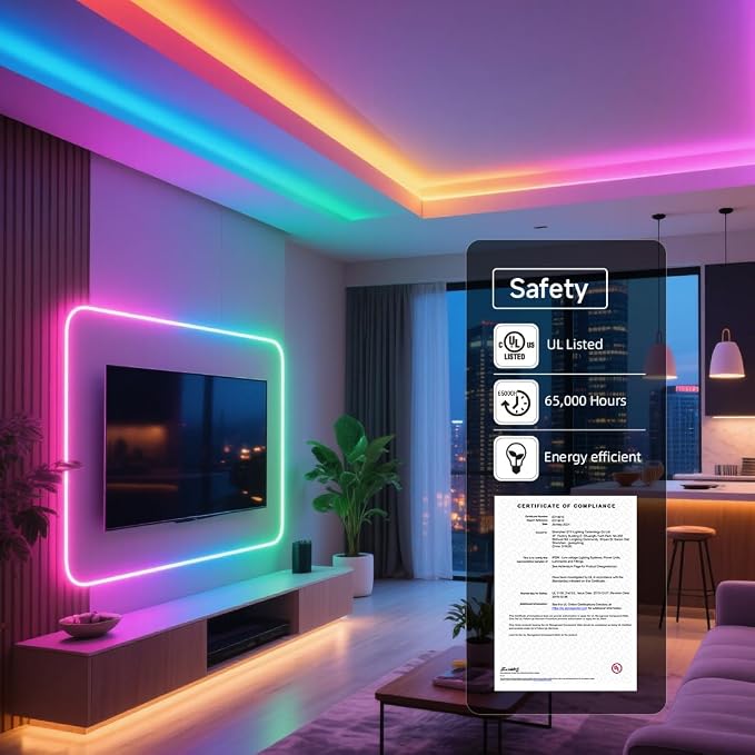 BTF-LIGHTING FCOB COB XGB1338(WS2812B) Individually Addressable IC RGB 160LED/m 800IC LED Strip DC5V 16.4FT 5mm Width Dream Chasing Color High Density Uniform Light(NO Adapter or Controller)