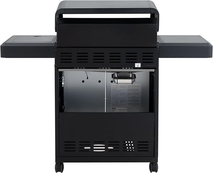 Monument Grills Outdoor Barbecue Stainless Steel 4 Burner Propane Gas Grill, 52,000 BTU Patio Garden Barbecue Grill with Side Burner and Knob Controls, Mesa425 with BBQ Cover