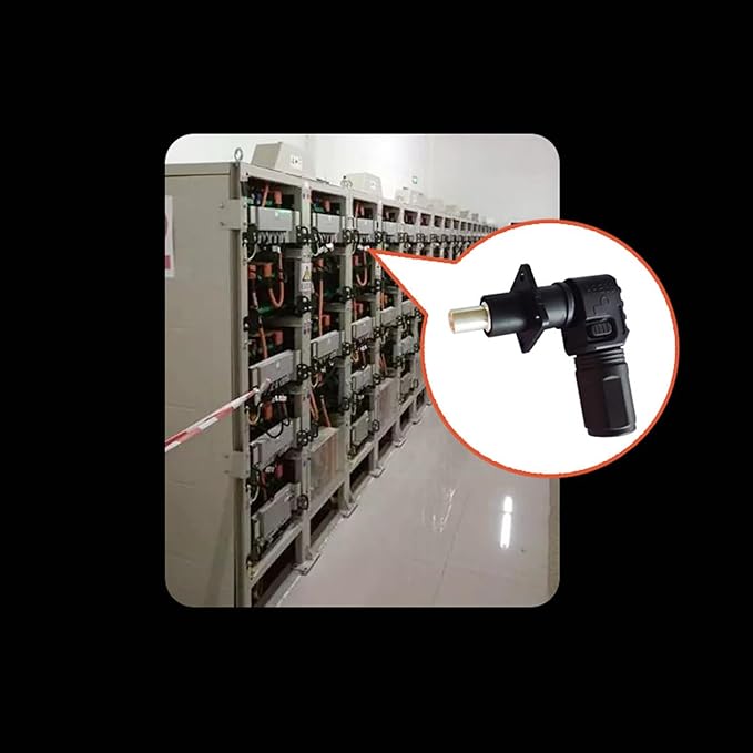 1 Set Battery Energy Storage Connector, 120A 25mm² High Current Connectors Quick Plug Terminal Orange Right Angle Plug and Socket IP67 Waterproof Power Adapter (120A, Orange)