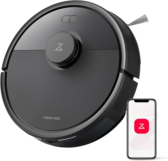 roborock Q7 L5 Robot Vacuum and Mop Combo, 8,000Pa Suction, Upgraded from Q5 Pro, Dual Anti-Tangle System, LiDAR Navigation, Multi-Level Mapping, Self-Charging Robotic Vacuum Cleaner, Black