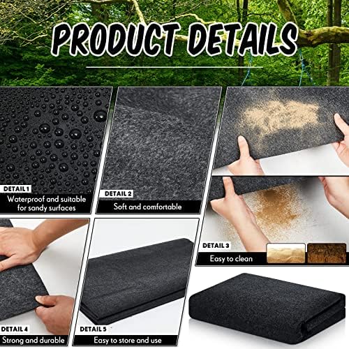 Outdoor Shed Floor Mat 8 x 15 ft, Waterproof Non Slip Rug for Carport Shed