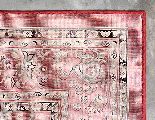 Unique Loom Sialk Hill Collection Area Rug - Washington (2' 2" x 3' 1" Rectangle, Red/ Black) - color: Red / Black, size: 2'2" x 3'1" (Rectangular)