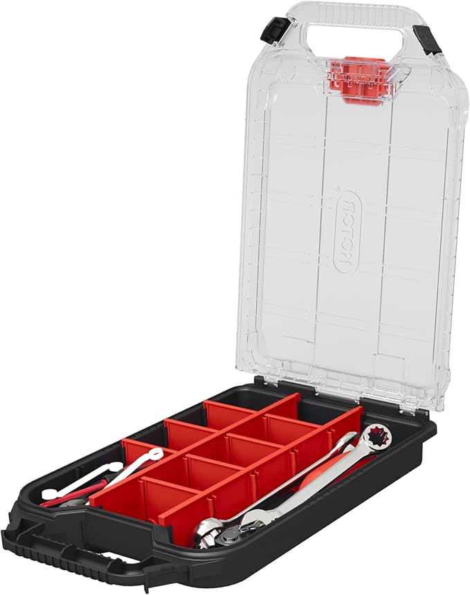 Keter Stacking and Rolling, Heavy Duty DIY Half Organiser Tool Storage